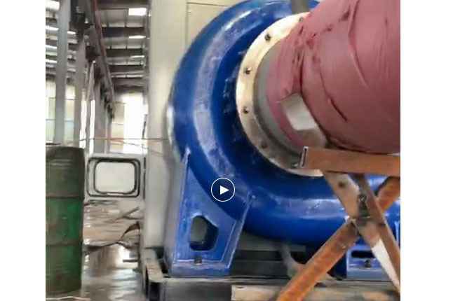 广州蒋皓现代农业发展有限公司流量5100立方大型柴油机混流泵机组测试中